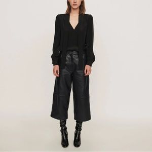Maje Pantil Leather Culottes